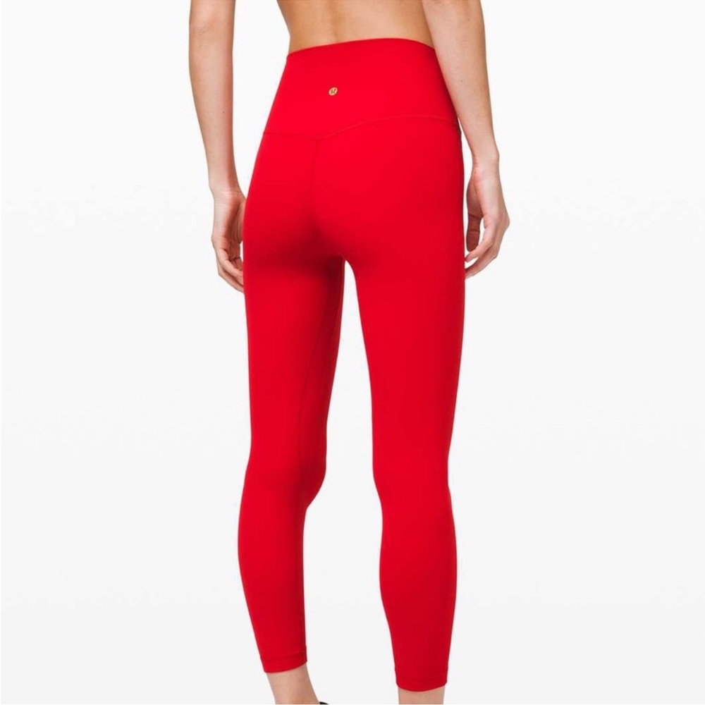 Lululemon red align pant lunar new year